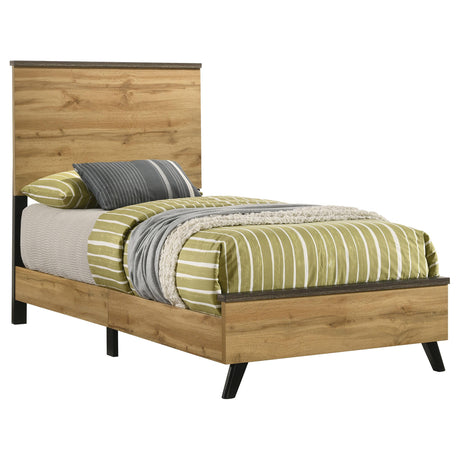 Kaywood Natural Pine 51-inch Twin Panel Bed from Coaster - Luna Furniture