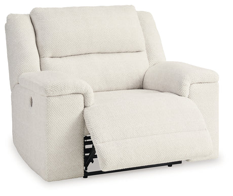 Keensburg 3-Piece Sectional with Recliner in Linen from Ashley - Luna Furniture