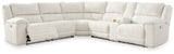 Keensburg 3-Piece Sectional with Recliner in Linen from Ashley - Luna Furniture