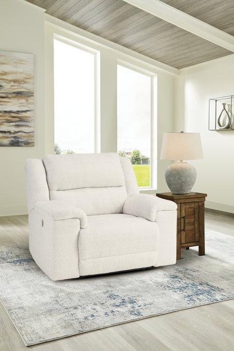 Keensburg 3-Piece Sectional with Recliner in Linen from Ashley - Luna Furniture