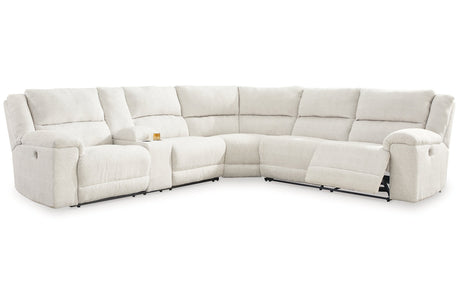 Keensburg Linen 3-Piece Power Reclining Sectional from Ashley - Luna Furniture