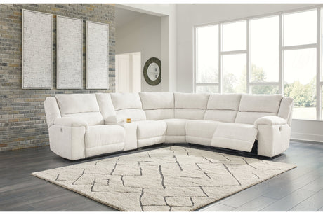 Keensburg Linen 3-Piece Power Reclining Sectional from Ashley - Luna Furniture