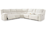 Keensburg Linen 3-Piece Power Reclining Sectional from Ashley - Luna Furniture