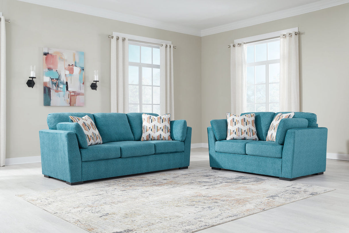 Keerwick Teal Living Room Set from Ashley - Luna Furniture