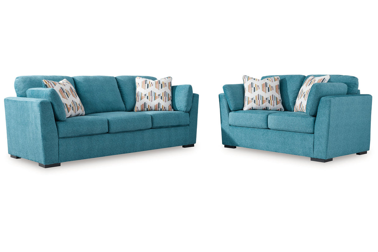 Keerwick Teal Living Room Set from Ashley - Luna Furniture
