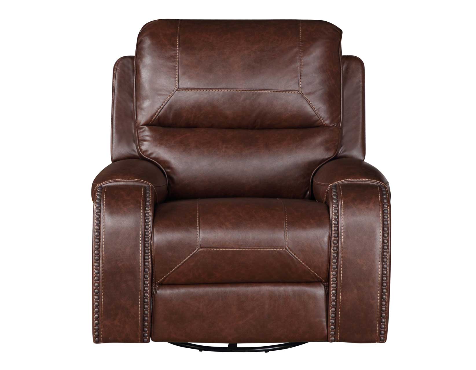 Steve Silver Keily Brown Manual Swivel Glider Recliner – Luna