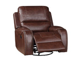 Keily Brown Manual Swivel Glider Recliner from Steve Silver - Luna Furniture