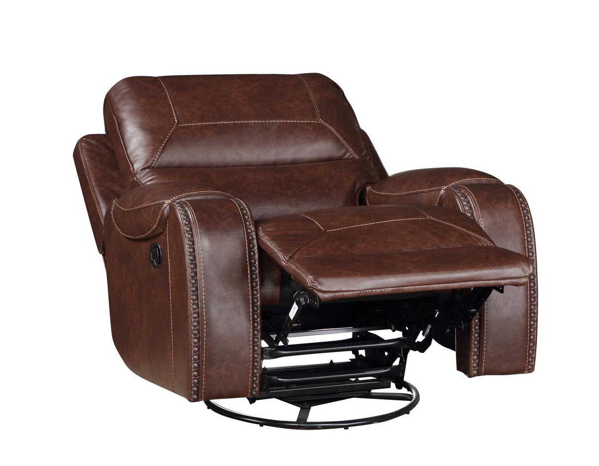 Keily Brown Manual Swivel Glider Recliner from Steve Silver - Luna Furniture