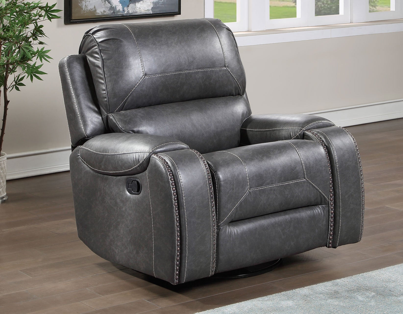 Steve Silver Keily Gray 3-Piece Reclining Living Room Set – Luna