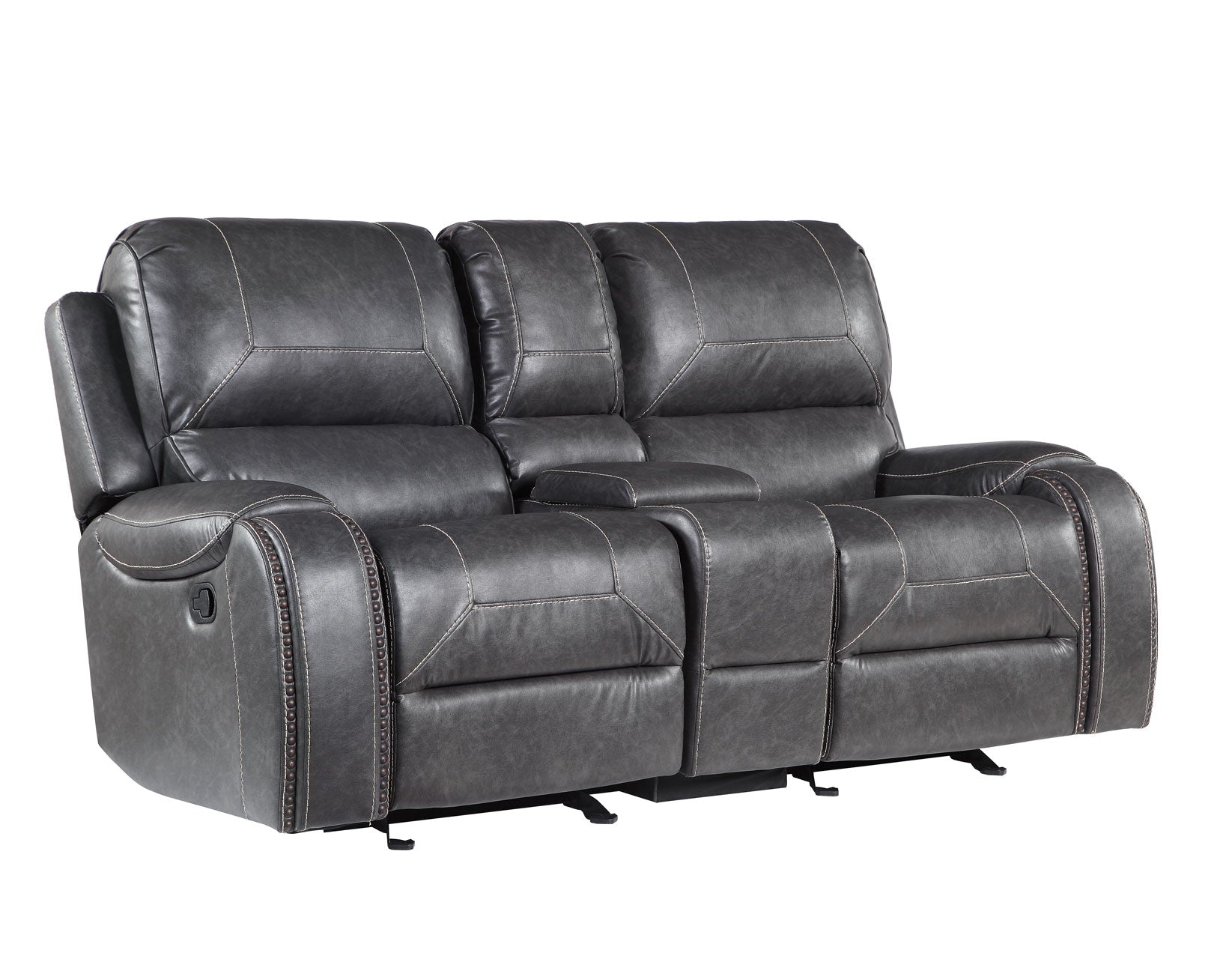 Steve Silver Keily Gray 3-Piece Reclining Living Room Set – Luna