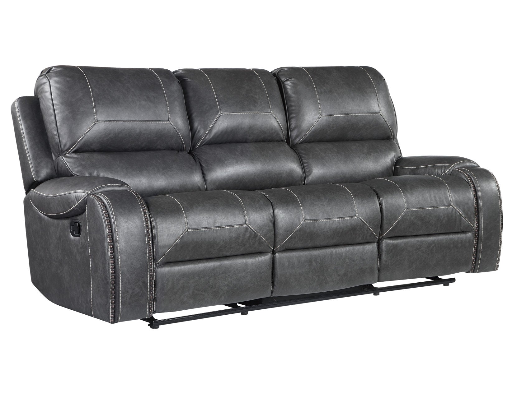 Steve Silver Keily Gray 3-Piece Reclining Living Room Set – Luna
