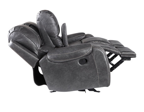 Keily Gray Manual Glider Reclining Loveseat from Steve Silver - Luna Furniture