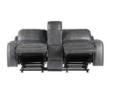 Keily Gray Manual Glider Reclining Loveseat from Steve Silver - Luna Furniture