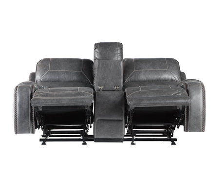 Keily Gray Manual Glider Reclining Loveseat from Steve Silver - Luna Furniture