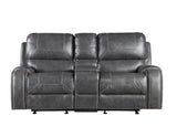 Keily Gray Manual Glider Reclining Loveseat from Steve Silver - Luna Furniture