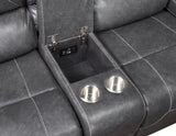 Keily Gray Manual Glider Reclining Loveseat from Steve Silver - Luna Furniture