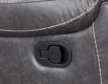 Keily Gray Manual Glider Reclining Loveseat from Steve Silver - Luna Furniture