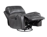 Keily Gray Manual Swivel Glider Recliner from Steve Silver - Luna Furniture