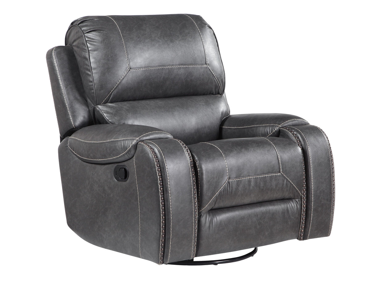 Keily Gray Manual Swivel Glider Recliner from Steve Silver - Luna Furniture
