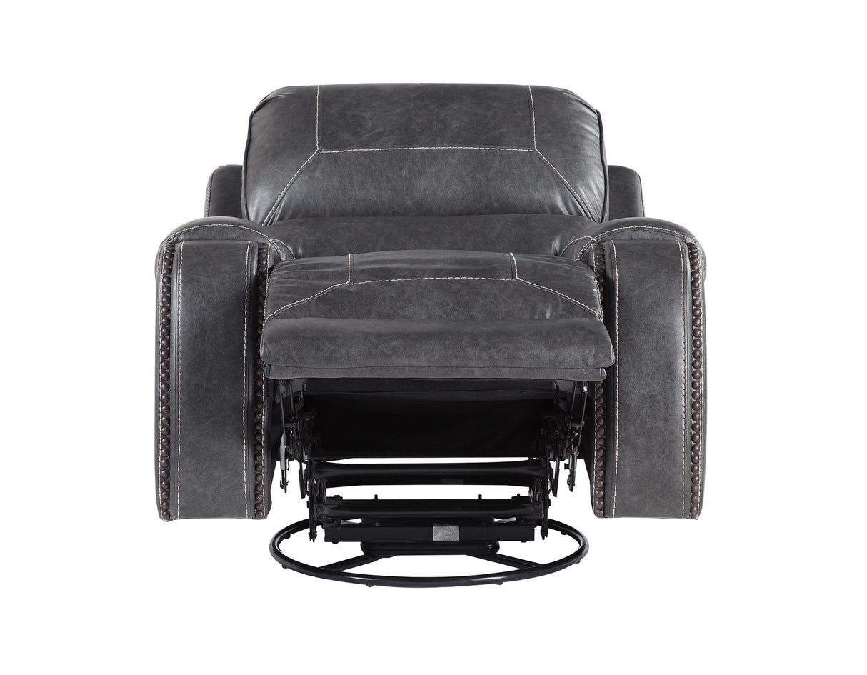 Keily Gray Manual Swivel Glider Recliner from Steve Silver - Luna Furniture
