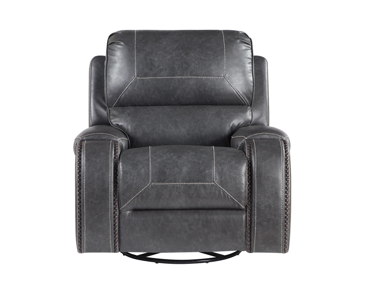 Keily Gray Manual Swivel Glider Recliner from Steve Silver - Luna Furniture