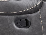 Keily Gray Reclining Sofa with Drop-Down Table from Steve Silver - Luna Furniture