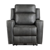 Kellen Smoky Gray Reclining Chair from Homelegance - Luna Furniture