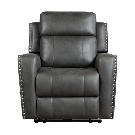 Kellen Smoky Gray Reclining Chair from Homelegance - Luna Furniture
