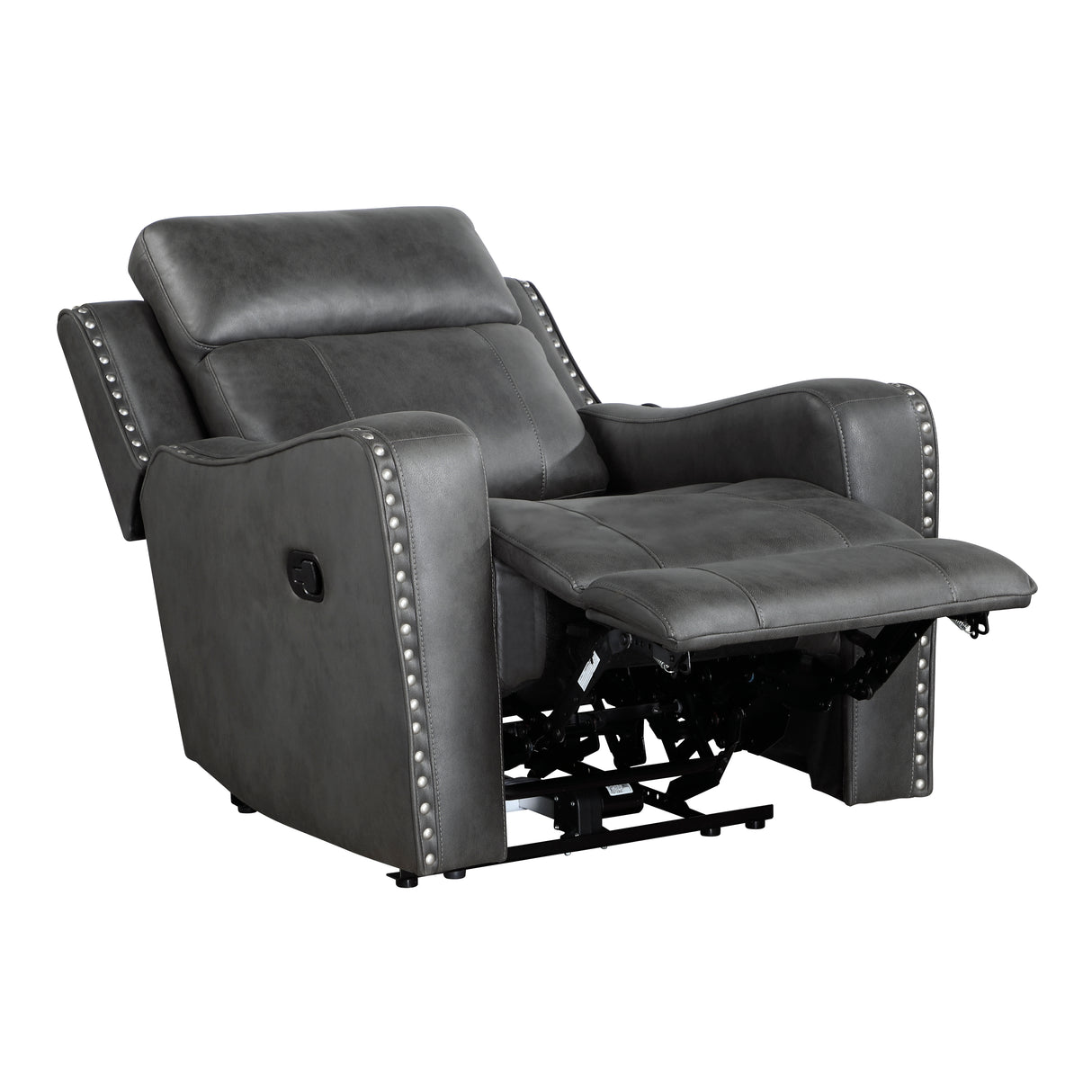 Kellen Smoky Gray Reclining Chair from Homelegance - Luna Furniture