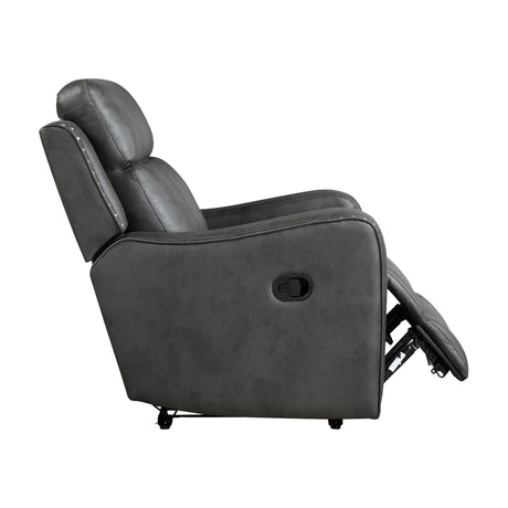 Kellen Smoky Gray Reclining Chair from Homelegance - Luna Furniture