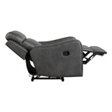 Kellen Smoky Gray Reclining Chair from Homelegance - Luna Furniture