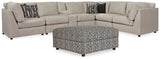 Kellway Bisque 7-Piece Sectional with Ottoman from Ashley - Luna Furniture