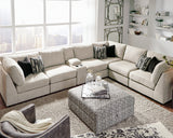 Kellway Bisque 7-Piece Sectional with Ottoman from Ashley - Luna Furniture