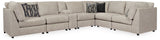 Kellway Bisque 7-Piece Sectional with Ottoman from Ashley - Luna Furniture