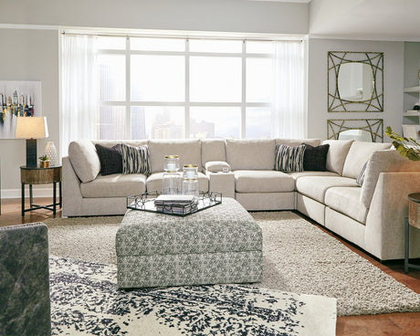 Kellway Bisque 7-Piece Sectional with Ottoman from Ashley - Luna Furniture