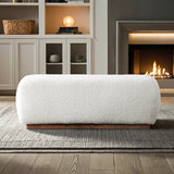 Kelvin Ivory Boucle Bench from Midinmod - Luna Furniture