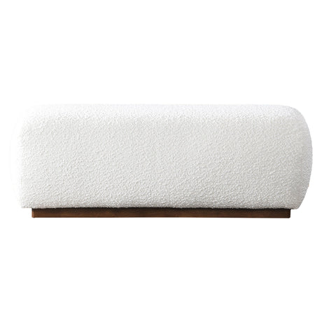 Kelvin Ivory Boucle Bench from Midinmod - Luna Furniture