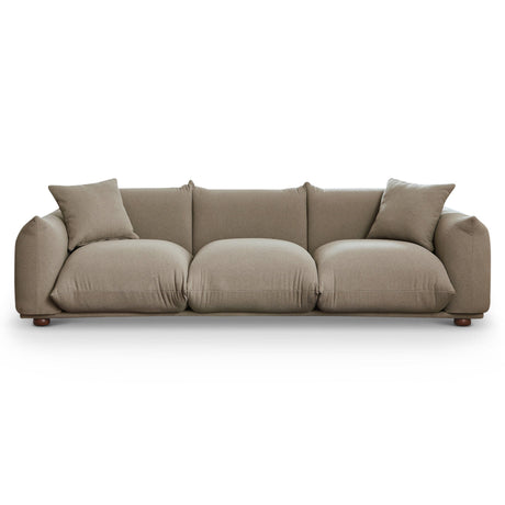 Kely 100'' Mocha Boucle Upholstered Sofa from Midinmod - Luna Furniture