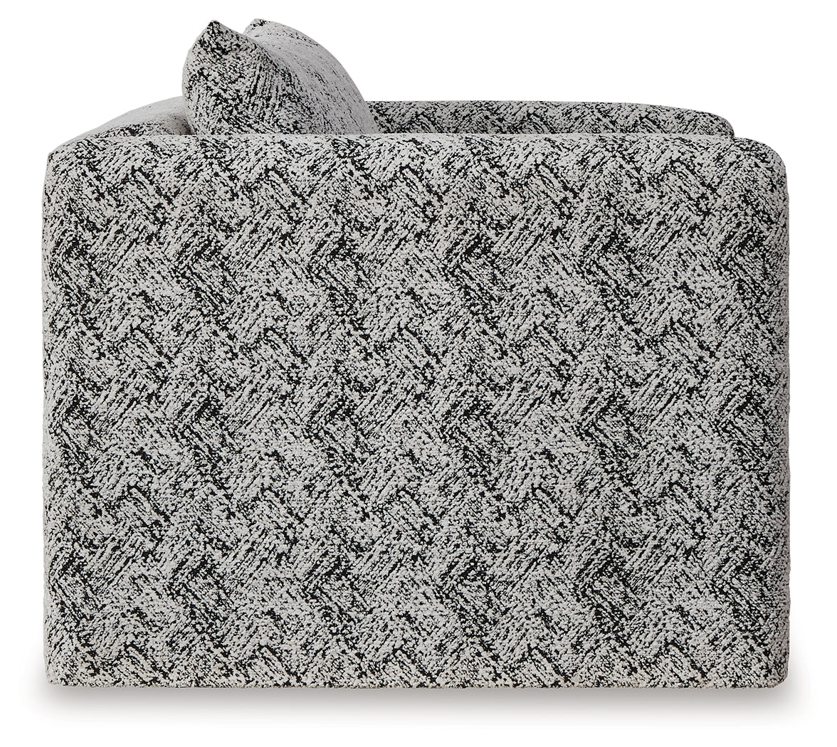 Kenbell Black/White Accent Chair from Ashley - Luna Furniture