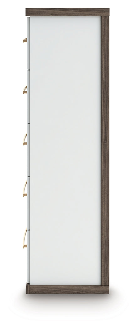 Kendanport Brown/White Chest of Drawers from Ashley Furniture - Luna Furniture