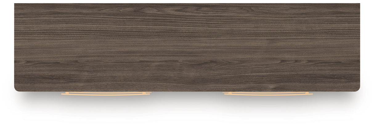 Kendanport White/Brown Queen Upholstered Bed, Dresser and Nightstand from Ashley Furniture - Luna Furniture