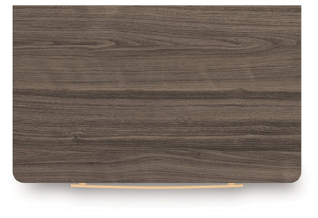 Kendanport White/Brown Queen Upholstered Bed, Dresser and Nightstand from Ashley Furniture - Luna Furniture