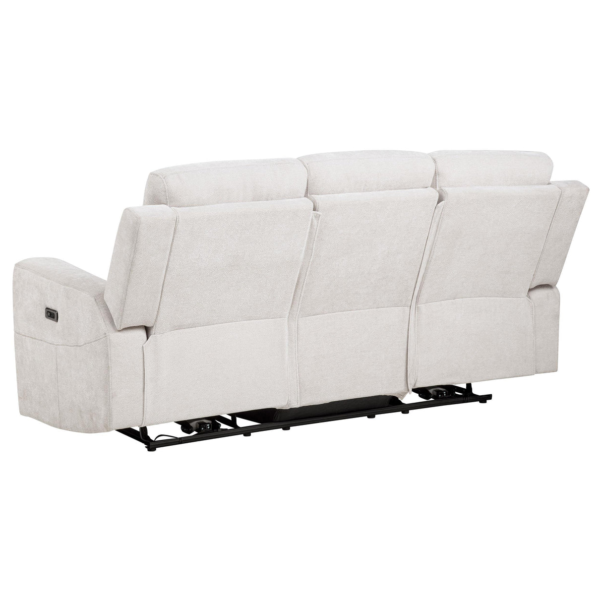 Kennett Ivory 3-Piece Chenille Power Reclining Living Room Set from Coaster - Luna Furniture