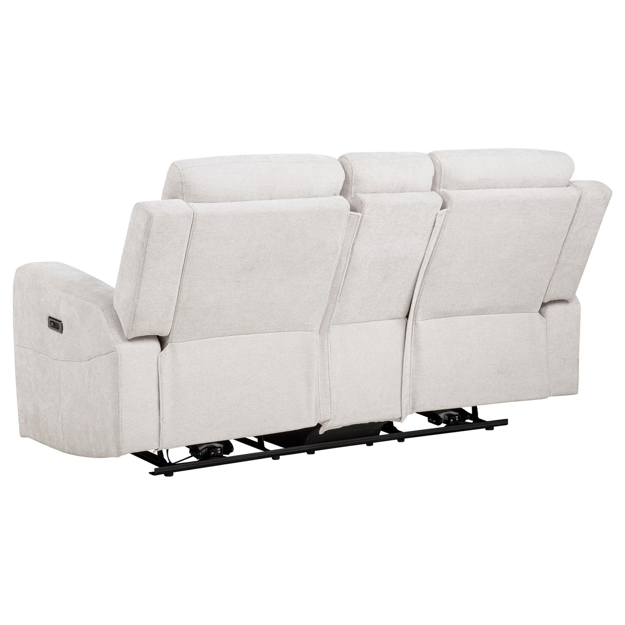 Kennett Ivory 3-Piece Chenille Power Reclining Living Room Set from Coaster - Luna Furniture