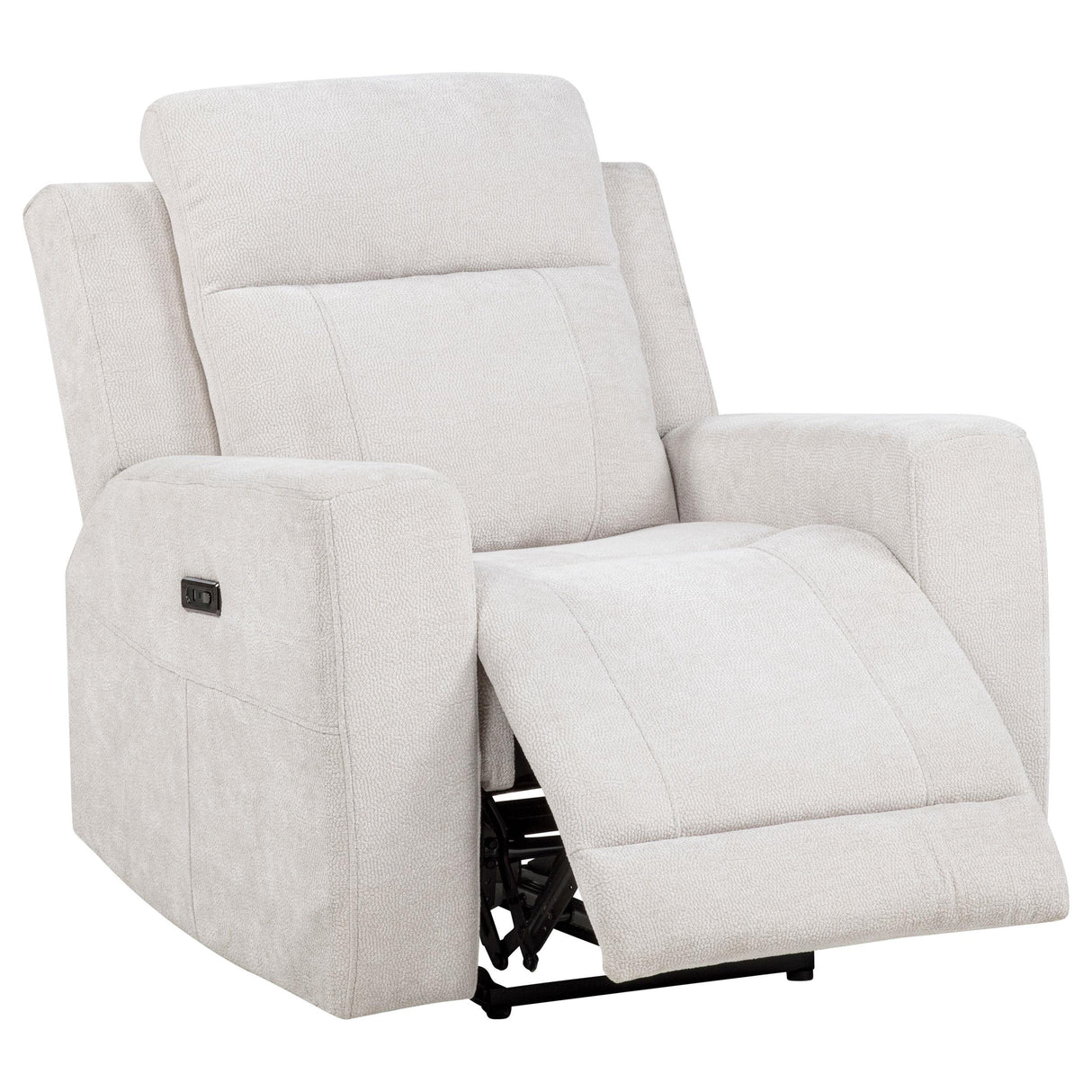 Kennett Ivory 3-Piece Chenille Power Reclining Living Room Set from Coaster - Luna Furniture