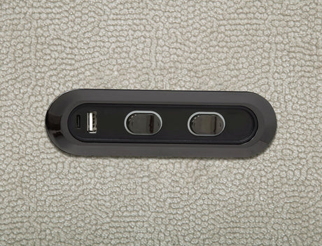 Kennett Ivory Chenille Upholstered Power Recliner Chair from Coaster - Luna Furniture