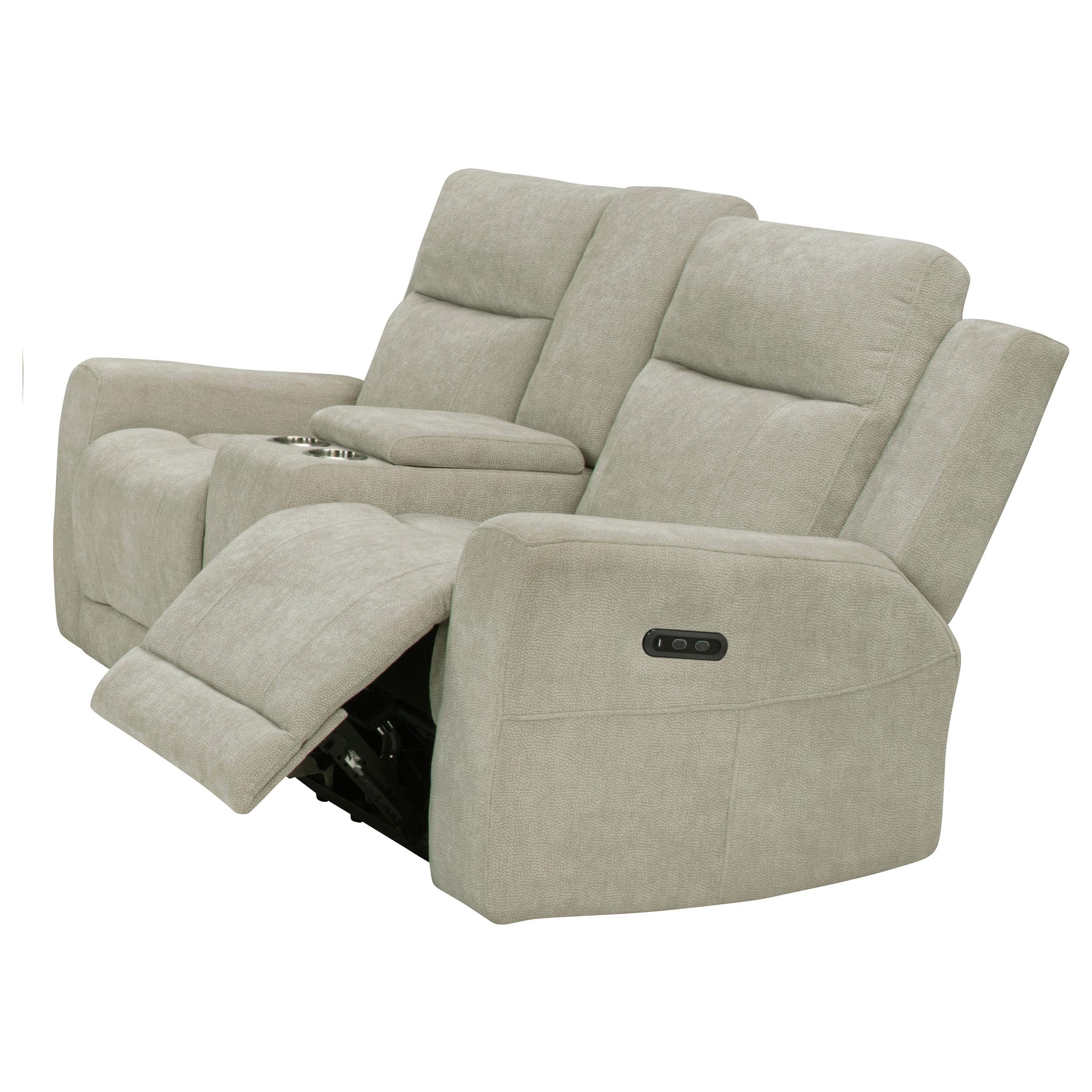 Coaster Kennett Ivory Chenille Upholstered Power Reclining