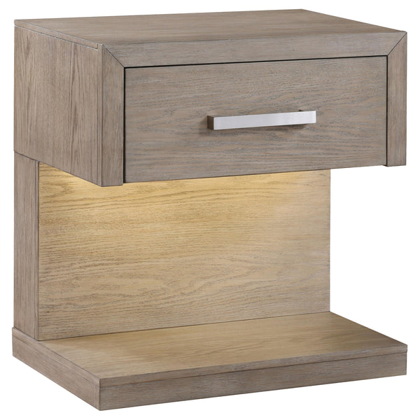 Kenora Barley Brown 1-Drawer Nightstand