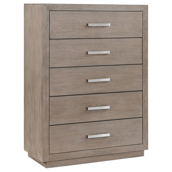 Kenora Barley Brown 5-Drawer Bedroom Chest