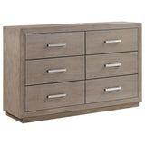 Kenora Barley Brown 6-Drawer Dresser from Coaster - Luna Furniture